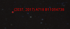 Blob measurements when hovering