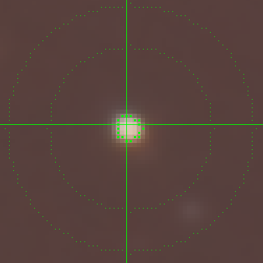 Blob with unsuitable background ring