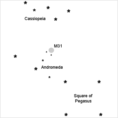 Location map for M31